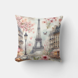 Paris Aquarell Kissen