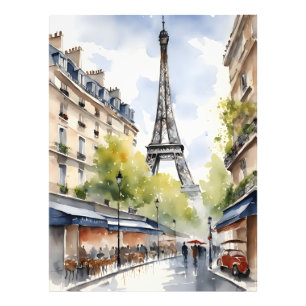 Paris-Aquarell-Kunst Fotodruck