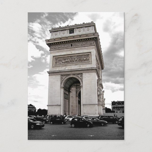 Paris Arc de Triomphe Postkarte (Vorderseite)