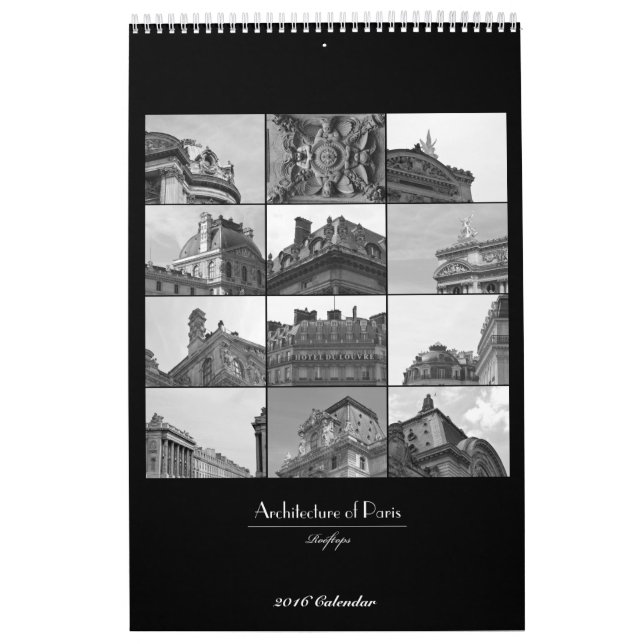 Paris-Architekturkalender Kalender (Titelbild)