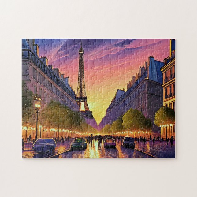 Paris Art 2 Skyline Art Foto Puzzles Paris Frankre (Horizontal)