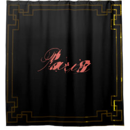 Paris Art Nouveau Art Deco Jugendstil Duschvorhang