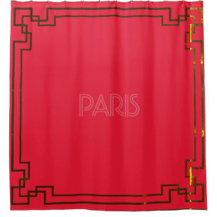 Paris Art Nouveau Art Deco Jugendstil Duschvorhang