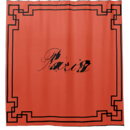 Paris Art Nouveau Art Deco Jugendstil Duschvorhang