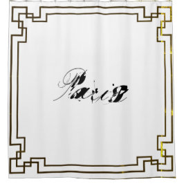 Paris Art Nouveau Art Deco Jugendstil Duschvorhang