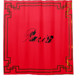 Paris Art Nouveau Art Deco Jugendstil Duschvorhang