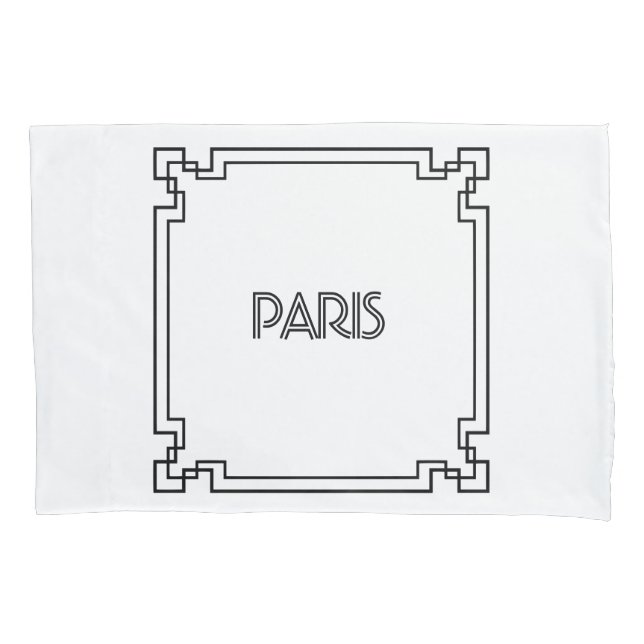 Paris Art Nouveau Art Deco Jugendstil Kissenbezug (Vorderseite)