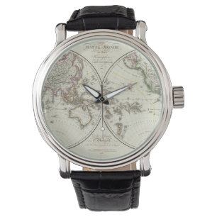 Paris-Atlas-Karte Armbanduhr