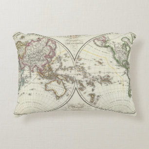 Paris-Atlas-Karte Zierkissen