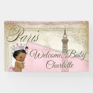 Paris Baby Shower Banner