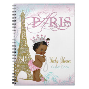 Paris-Baby-Shower-Gästebuch Notizblock