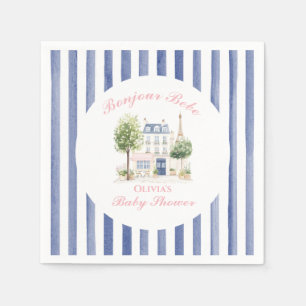 Paris Baby Shower Pariser Café Teeparty Serviette