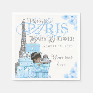 Paris-Baby-Shower-Servietten Ethnischer Junge Baby Serviette