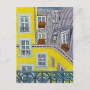 Paris Balcony Postkarte