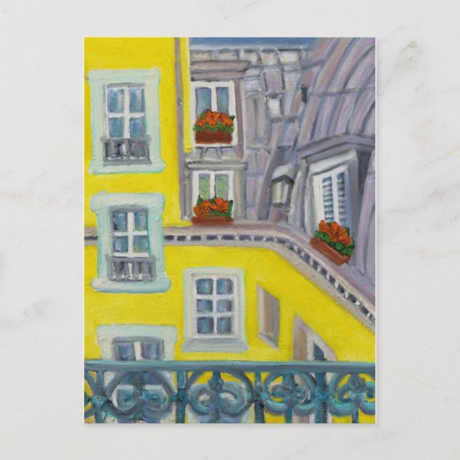 Paris Balcony Postkarte (Vorderseite)