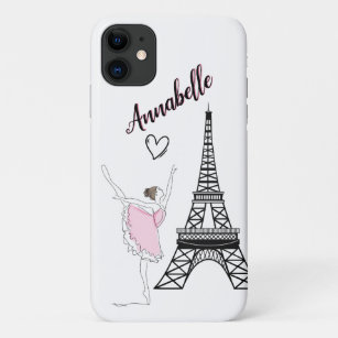 Paris Ballerina und Eiffelturm Girls Ballett Case-Mate iPhone Hülle
