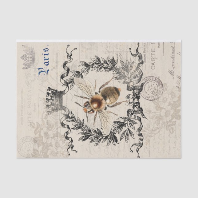 Paris Bee Seidenpapier (Vorderseite)