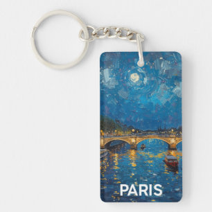 Paris bei Nacht Schlüsselanhänger