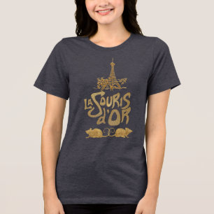 Paris Belle Epoque Französische Maus-Küche Whimsic Tri-Blend Shirt