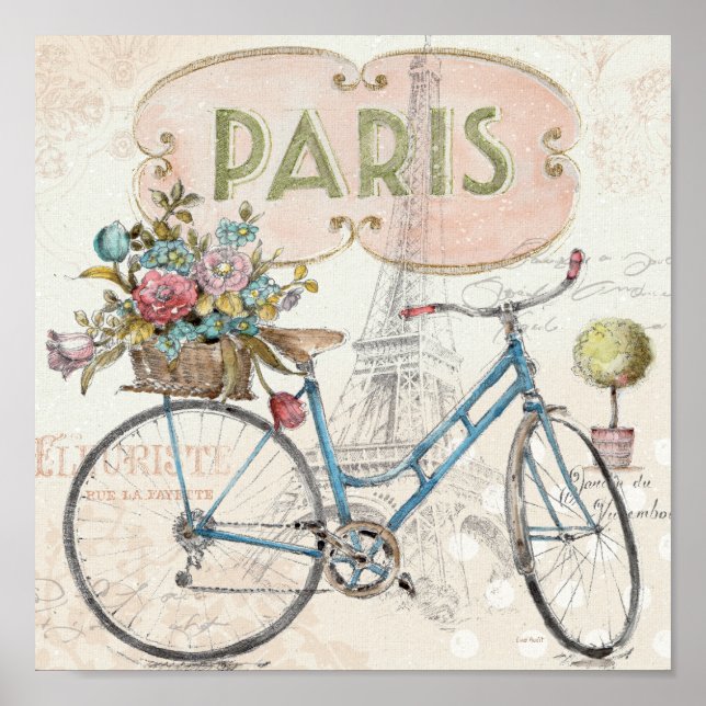 Paris Bike Poster (Vorne)