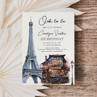 Paris Birthday Parisian Café Party