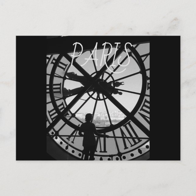 Paris Black and White Classic Postkarte (Vorderseite)