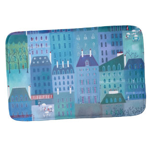 Paris Blue Badematte