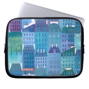 Paris Blue Laptopschutzhülle