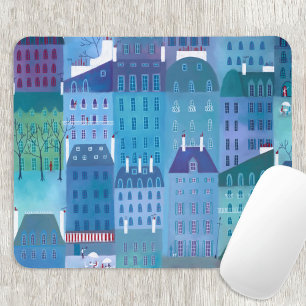 Paris Blue Mousepad
