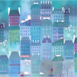 Paris Blues Painting Aufkleber