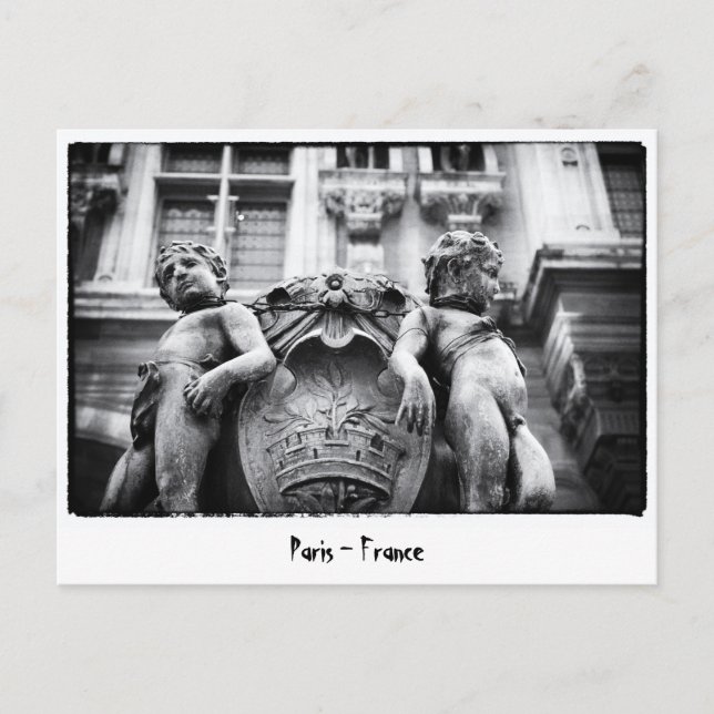 Paris - Bohemische Kunst, Statuen, Frankreich Postkarte (Vorderseite)