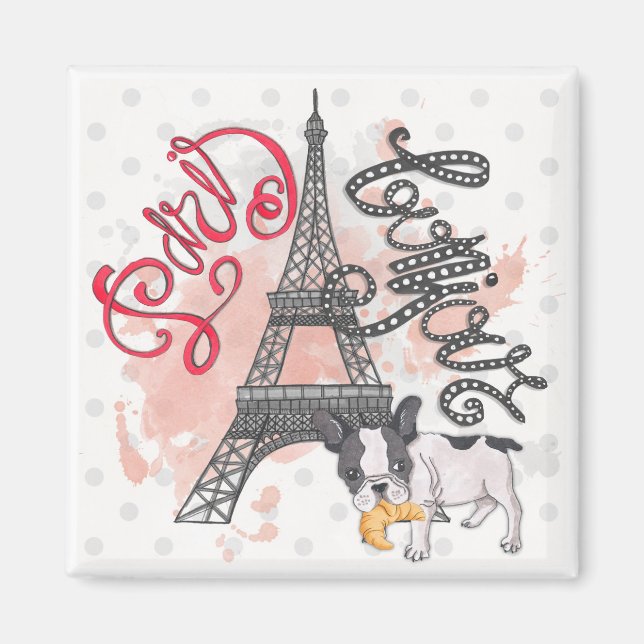 Paris Bonjour Magnet (Vorne)