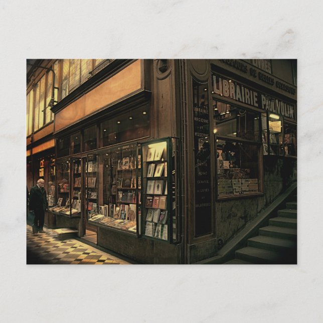 Paris Bookshop Postkarte (Vorderseite)
