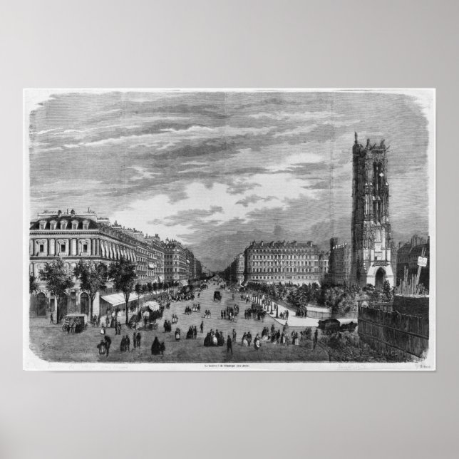 Paris, Boulevard de Sebastopol Poster (Vorne)