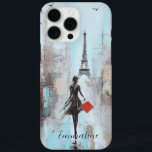 Paris Bound Woman iPhone 16 Pro Max Hülle<br><div class="desc">Dramatisches Gemälde des Traums,  nach Paris zu gehen. Die breiten Pinselstriche fügen dem Bild einer schwarzen Frau,  die eine rote Tasche trägt und in Richtung Eiffelturm geht,  das Drama hinzu. Fügen Sie Ihren Namen in eine anmutige Schrift für einen schönen Fall hinzu!</div>