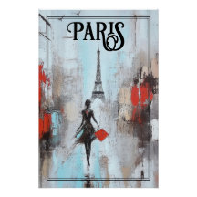 Paris Bound Woman in Schwarz