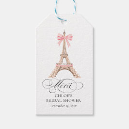 Paris Bow Eiffel Tower Merci BRAUTPARTY Geschenkanhänger