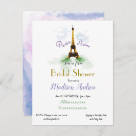 Paris-Brautparty Einladung