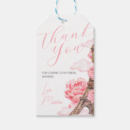 Paris Brautparty Vielen Dank Geschenkanhänger