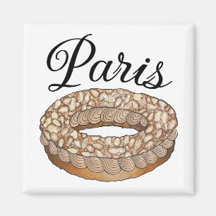 Paris Brest Choux Patisserie Frankreich Magnet
