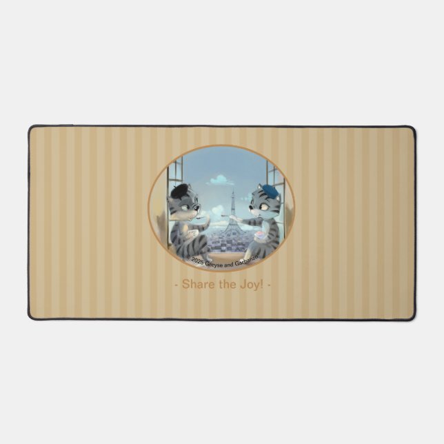 Paris by Day Desk Mat - Joy Schreibtischunterlage (Vorderseite)