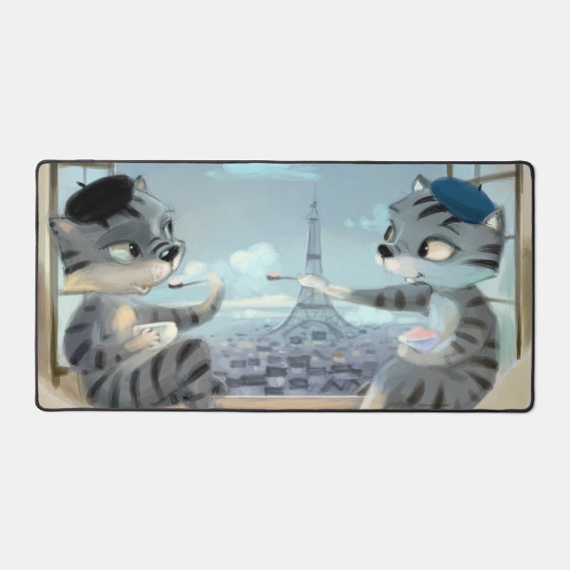 Paris by Day Desk Mat Schreibtischunterlage (Vorderseite)