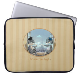 Paris by Day Laptop Sleeve - Freude (verschiedene 