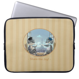 Paris by Day Laptop Sleeve - Freude (verschiedene