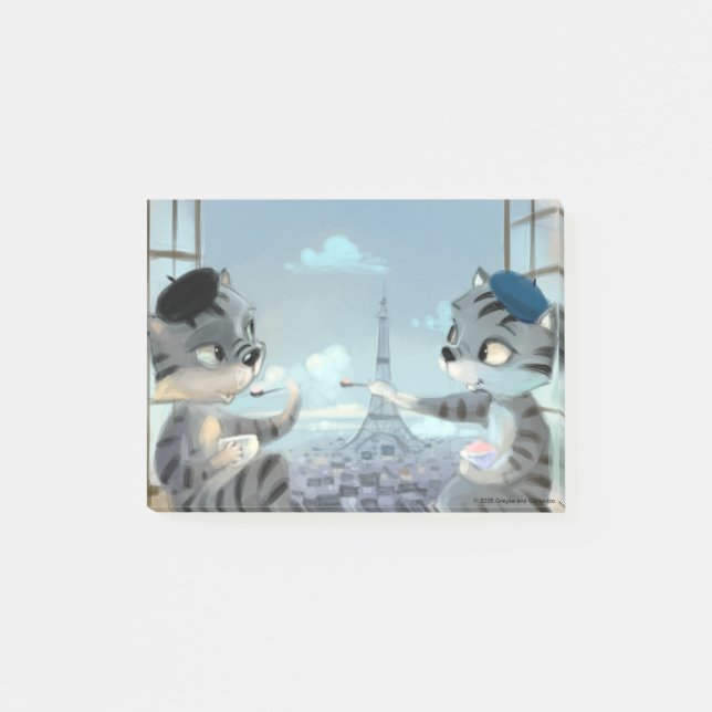 Paris by Day Notes 4" x 3" Post-it Klebezettel (Vorderseite)