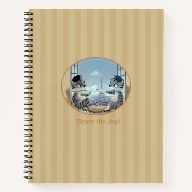 Paris by Day Spiral Notebook - Joy (Varia) Notizbuch (Vorderseite)