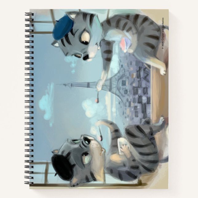 Paris by Day Spiral Notebook (Verschiedene) Notizbuch (Vorderseite)