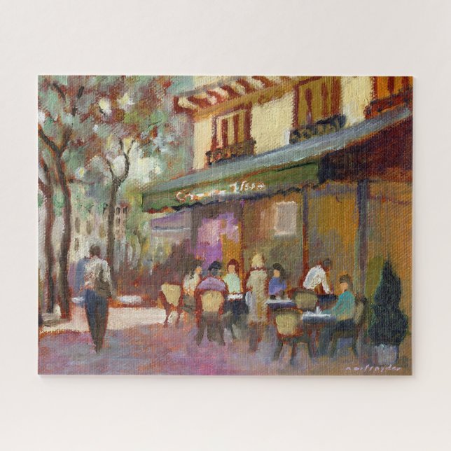 Paris-Café 16x20 Puzzle (Horizontal)