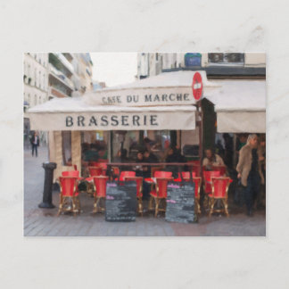 Paris Café Postcard - Paris, Frankreich Postkarte
