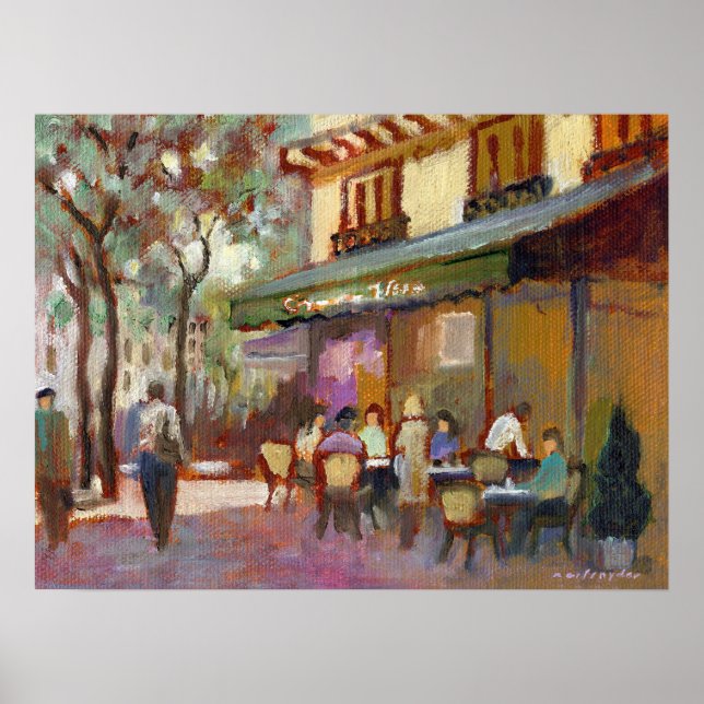 Paris Café Print Poster (Vorne)